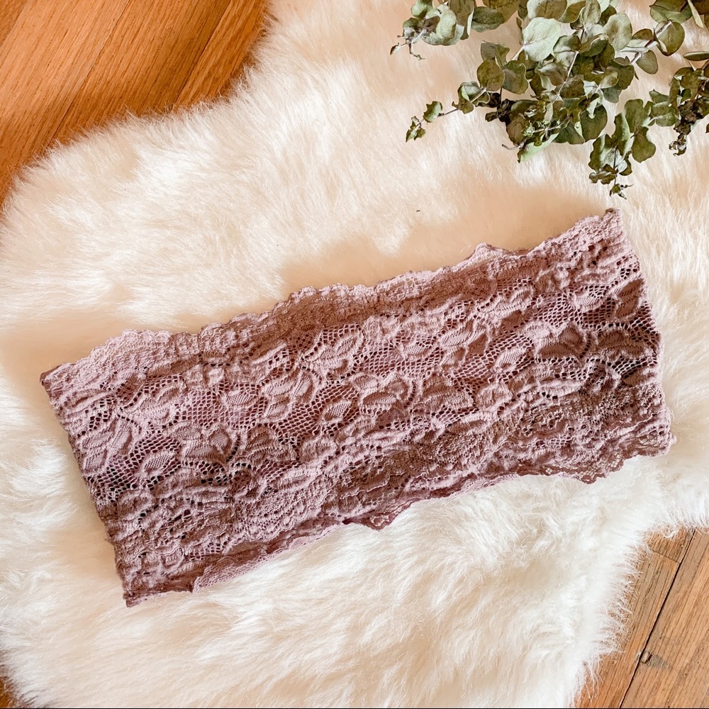 Lavender Lace Bandeau Bralette